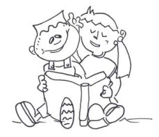 bambini con libri